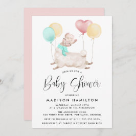 Invitación Sweet Llama Baby Shower