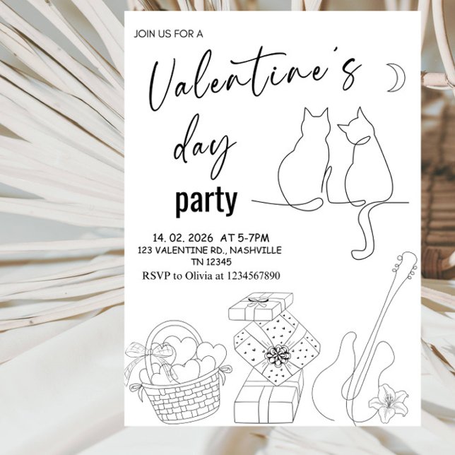 Invitación Sweet Love Valentine’s Day Event Party (Subido por el creador)