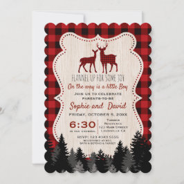 Invitación Sweet Lumberjack Little Hunter Baby Shower