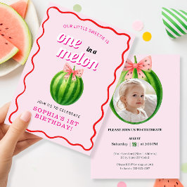 Invitación Sweet Melon First Birthday Party