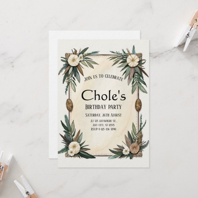 Invitación  Sweet Memories Dangle (Anverso/Reverso In Situ)