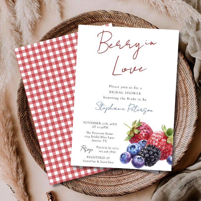 Invitación Sweet Mixed Berries Berry In Love Bridal Shower  (Subido por el creador)