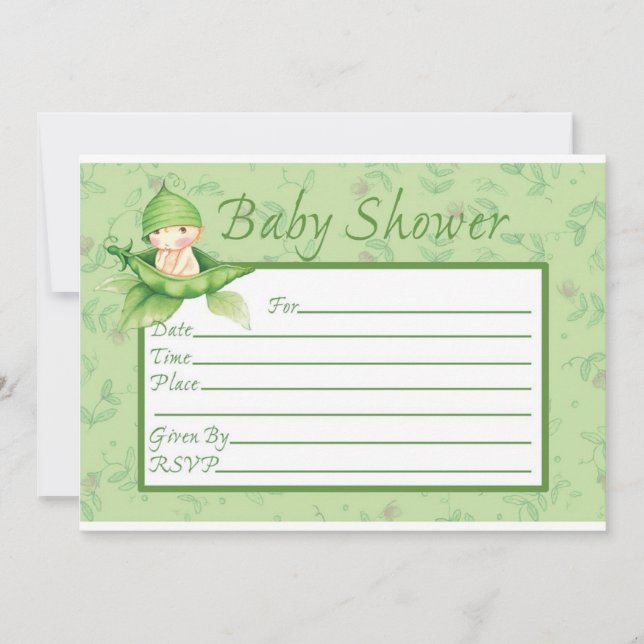 Invitación Sweet Pea (Anverso)