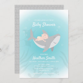 Invitación Sweet Shark Baby Shower