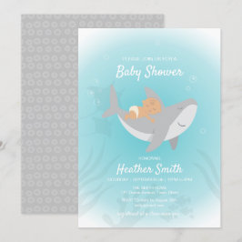 Invitación Sweet Shark Baby Shower