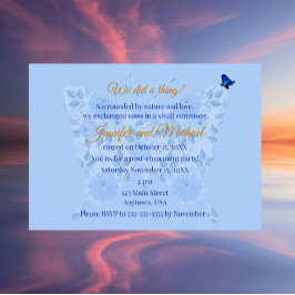 Invitación Sweet & Simple Elopement Announcement Invitation