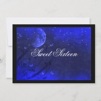 Invitación Sweet Sixteen, Enchanted Evening, Blue Invitations