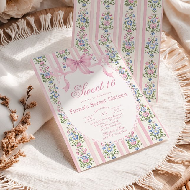 Invitación Sweet Sixteen Love Shack Grandmillennial Birthday (Subido por el creador)