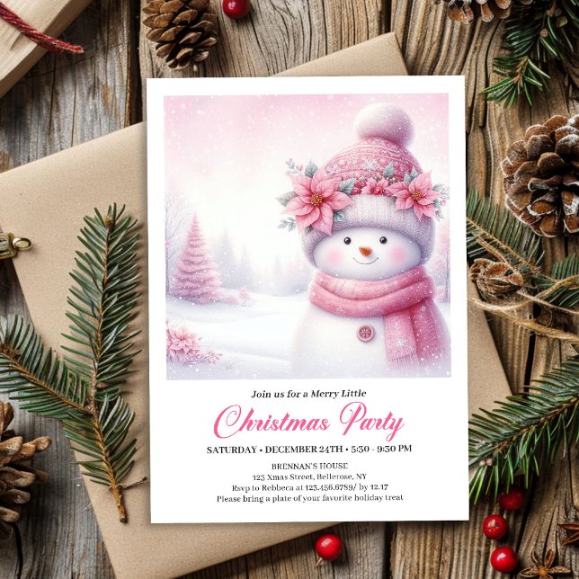Invitación Sweet Snowy Forest Kids Printable Christmas Invite (Sweet Snowy Forest Kids Printable Christmas Invitation

)