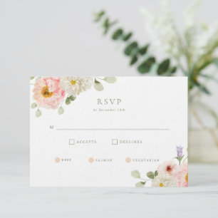 Invitación Sweet Summer Garden Wedding RSVP