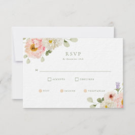 Invitación Sweet Summer Garden Wedding RSVP