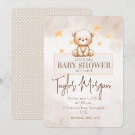 Invitación Sweet Teddy Bear Baby Shower