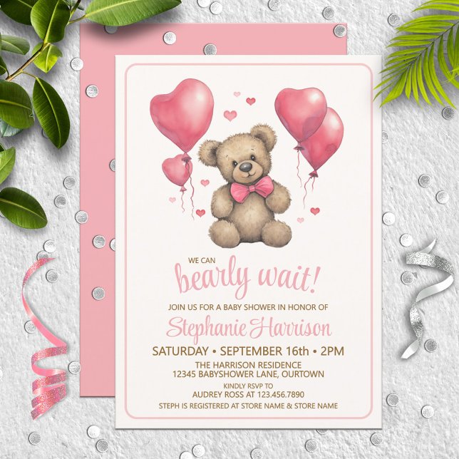 Invitación Sweet Teddy Bear Baby Shower (Subido por el creador)