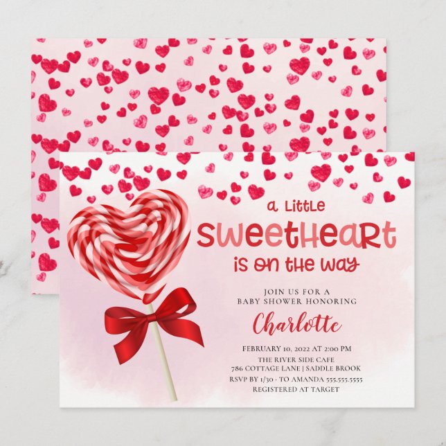 Invitación Sweet Tret Little Slove Baby Shower (Anverso / Reverso)