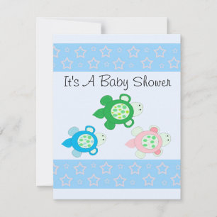 Invitación Sweet Turtle Baby Shower
