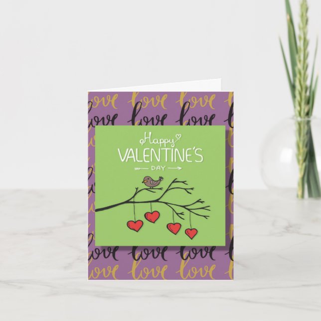 Invitación Sweet Valentine's Day Card for him or her  (Anverso)
