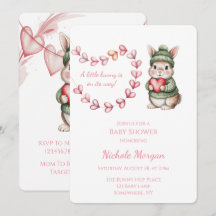 Sweet Watercolor Bunny Baby Shower 