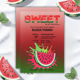 Invitación Sweet Watermelon Baby Shower