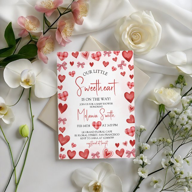 Invitación Sweetheart Baby Shower Invitation (Subido por el creador)