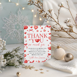 Invitación Sweetheart First Birthday Thank You