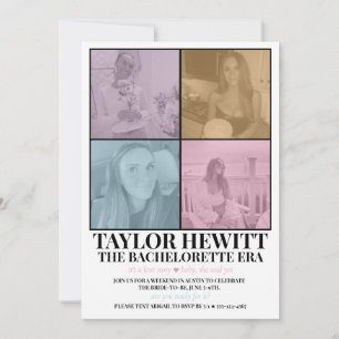 Invitación Swiftie Bachelorette Era Itinerary