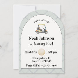 Invitación Swing by Boy's 5th Birthday Par-tee Golf