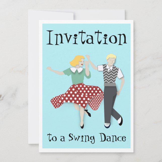 Invitación Swing Dance (Anverso)