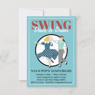 Invitación Swing Dance