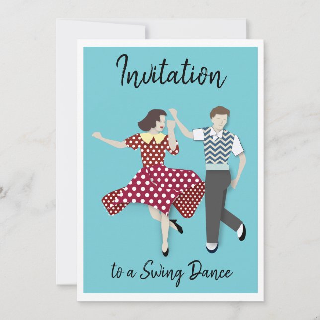 Invitación Swing Dance (Anverso)