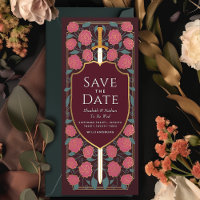 Sword & Shield Fantasy medieval Save the Date