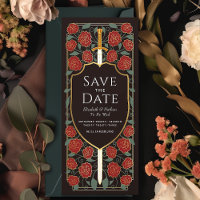 Sword & Shield Fantasy medieval Save the Date