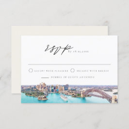 Invitación SYDNEY AUSTRALIA Skyline Destination RSVP