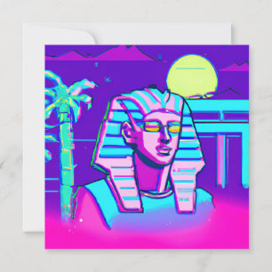 Invitación Synthwave Pharaoh