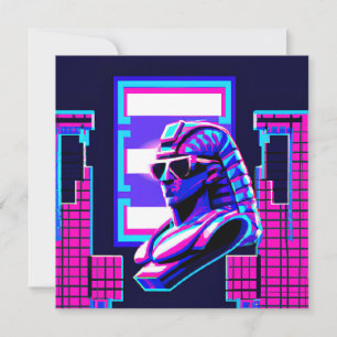 Invitación Synthwave Pharaoh