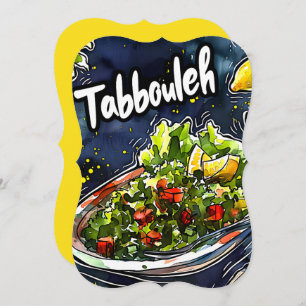 Invitación Tabbouleh Vegan Salada ت・VæMediterránea