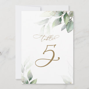 Invitación Tabla 5 Boda Número de tabla