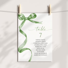 Invitación Tabla de asientos con número de tabla de inclinaci