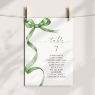 Invitación Tabla de asientos con número de tabla de inclinaci