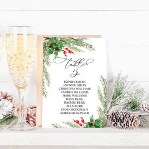 Invitación Tabla de asientos número 5 de la tabla de las Berr