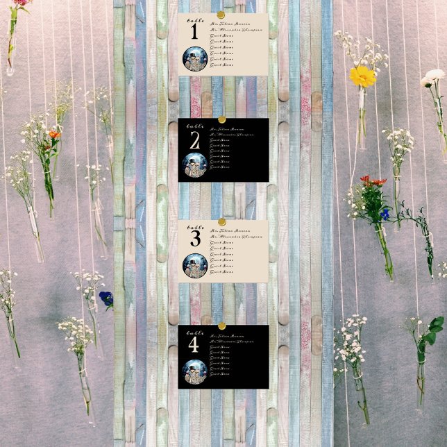 Invitación Tabla de Bodas de los amantes del tarot gótico sin (Subido por el creador)