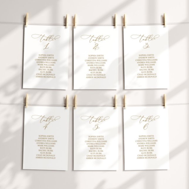 Invitación Tabla de caligrafía elegante Número de asiento 2 (Subido por el creador)