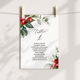 Invitación Tabla de distribución de navidades número 1