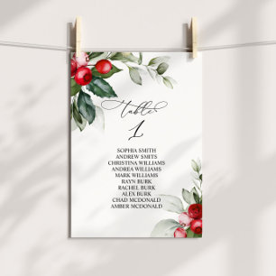 Invitación Tabla de distribución de navidades número 1