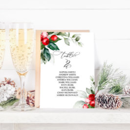 Invitación Tabla de distribución de navidades número 2