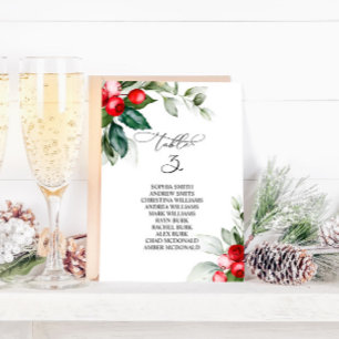 Invitación Tabla de distribución de navidades número 3