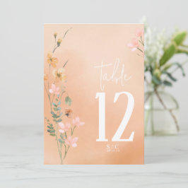 Invitación Tabla de flores silvestres de verano número V2 Id.