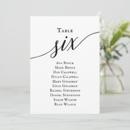 Invitación Tabla de guiones elegantes de color negro número d