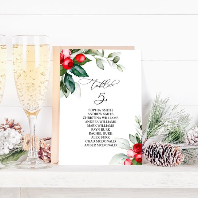 Invitación Tabla de navidades de Verdor Número de asiento 5 (Subido por el creador)