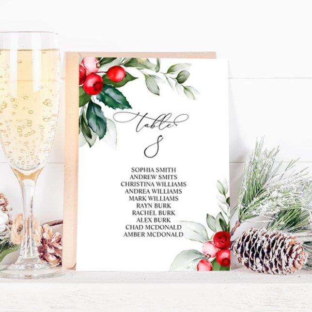 Invitación Tabla de navidades de Verdor Número de asiento 8 (Subido por el creador)