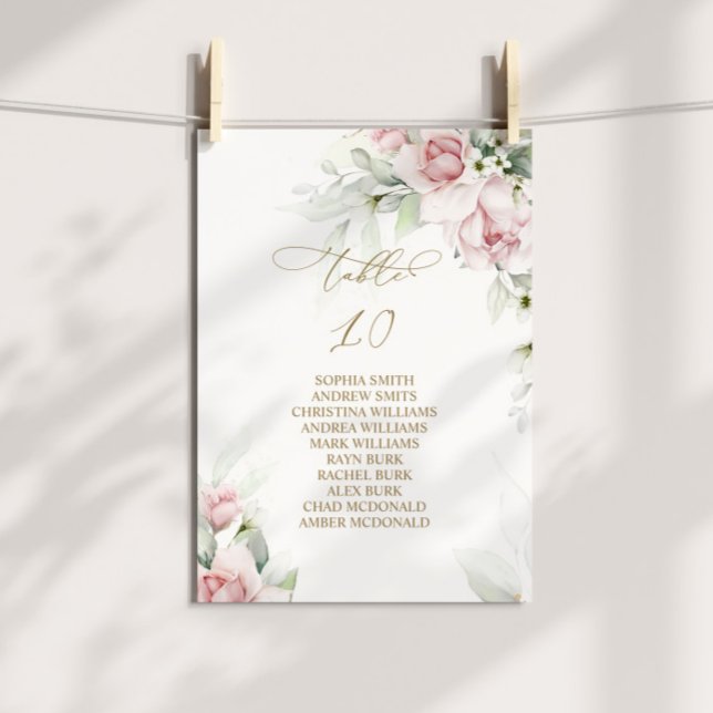 Invitación Tabla de Rubor y Eucalyptus Número de asiento 10 (Subido por el creador)